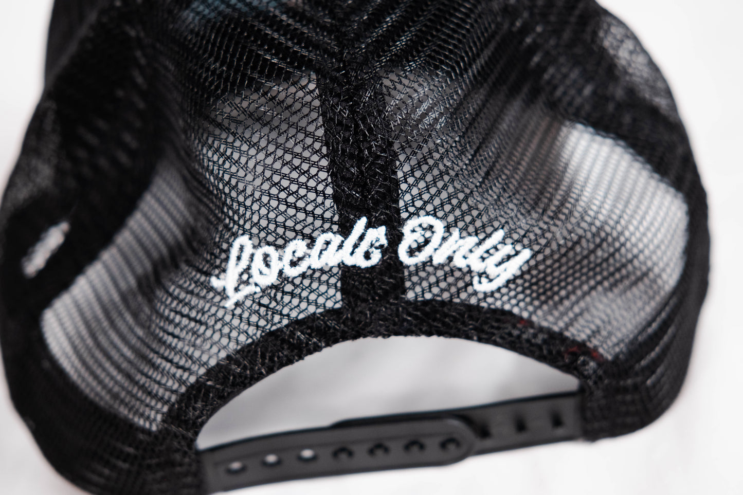 LOCALS ONLY TRUCKER HAT - BLACK