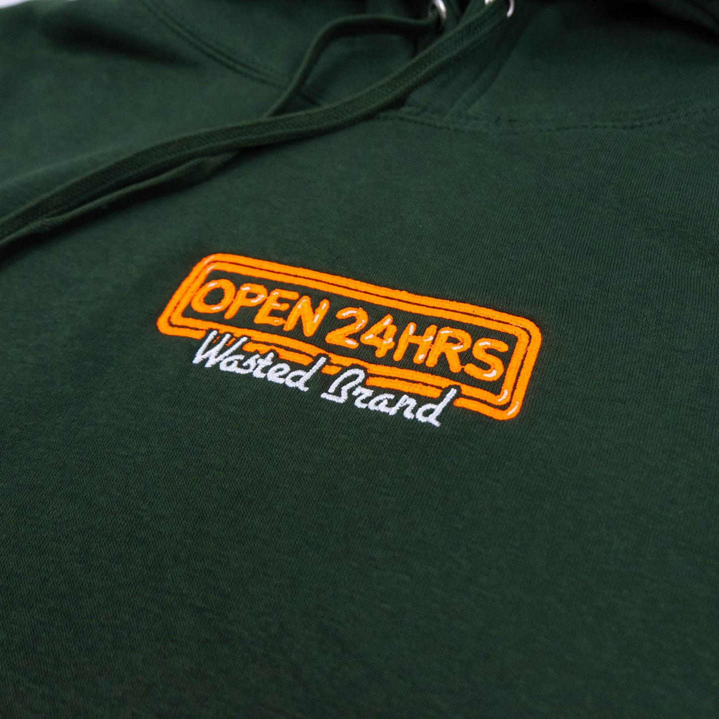 OPEN 24HRS BOX LOGO HOODIE - VICE CITY