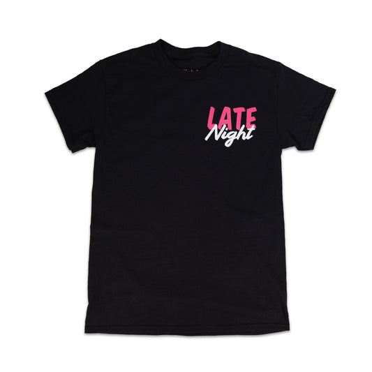 LATE NIGHT TEE - BLACK