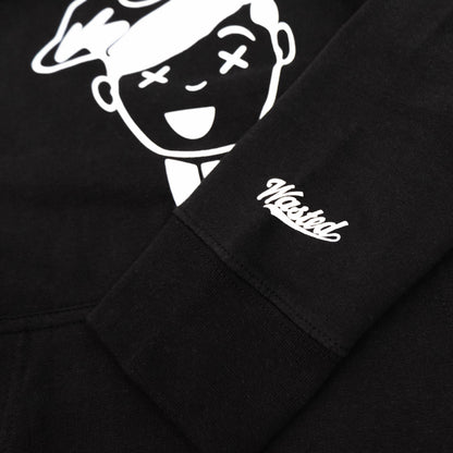 CLASSIC MILKMAN LOGO HOODIE - BLACK