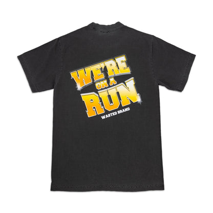 CHAMPIONSHIP RUN TEE - VINTAGE BLACK