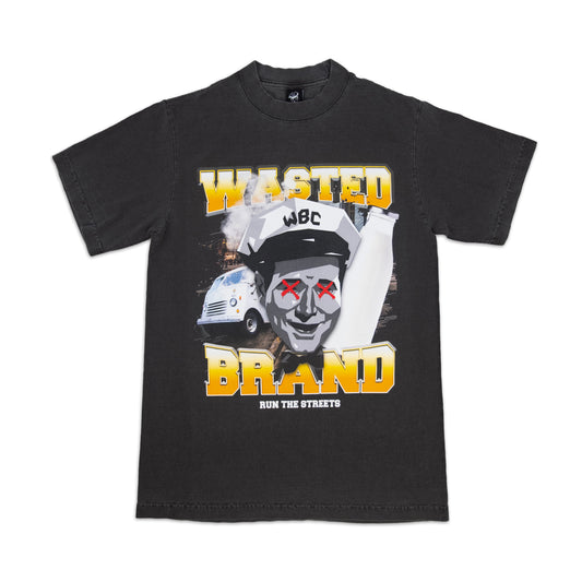 CHAMPIONSHIP RUN TEE - VINTAGE BLACK