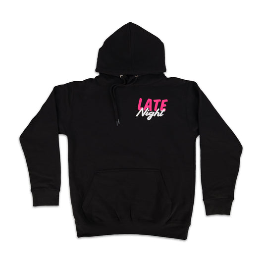 LATE NIGHT HOODIE - BLACK